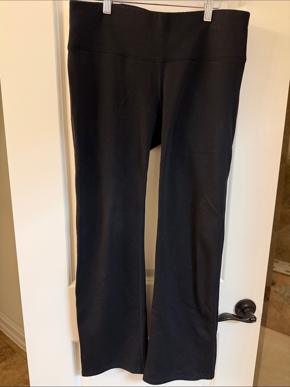 Athleta Black Wide-Leg Track Pants